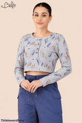 Bella Bella Fern Print Crop Top