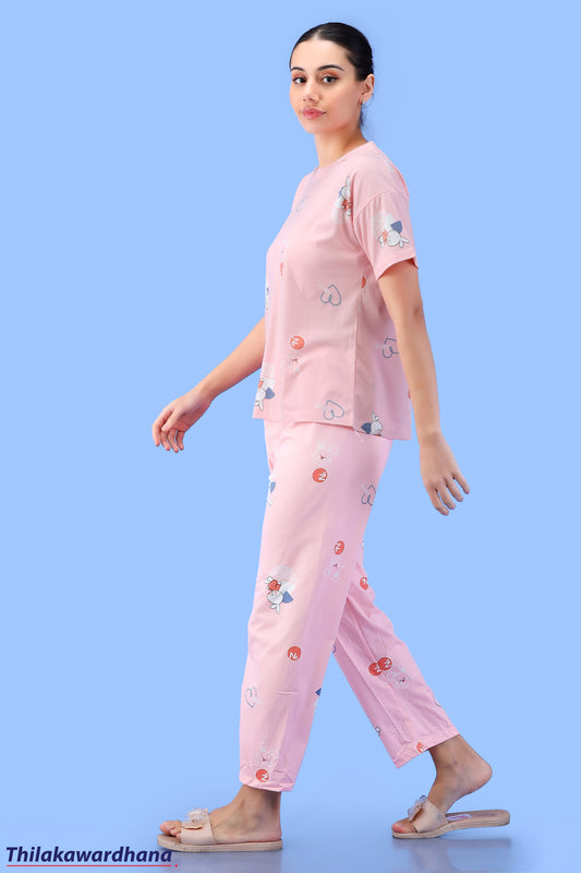 Printed 2pcs Pijama Kit
