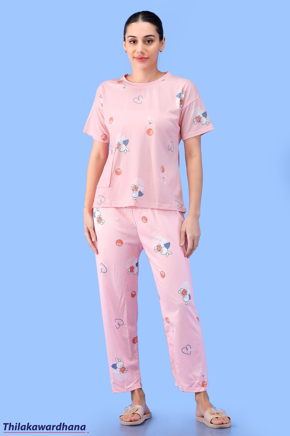 Printed 2pcs Pijama Kit