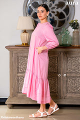 Aura Roselle Puff Sleeve Dress