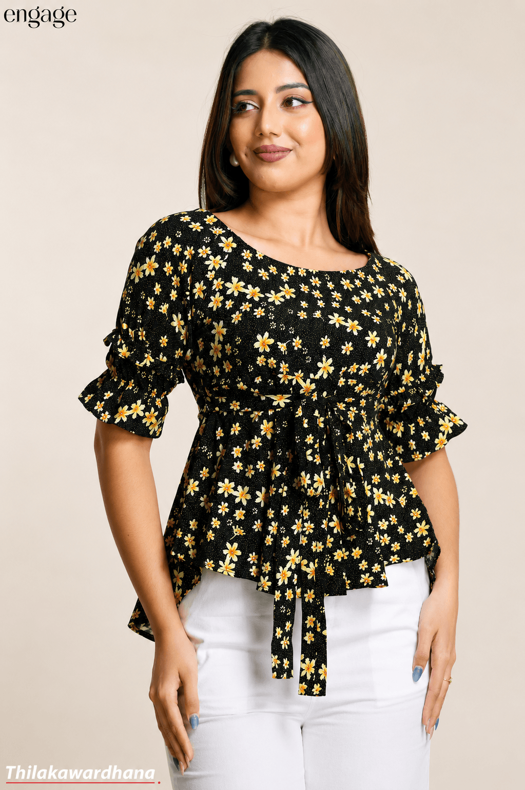 Engage Waist Belted Top