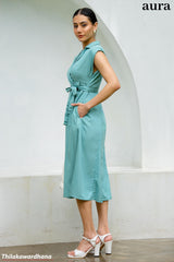 Aura Mint Breeze Wrap WW Dress