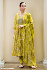 Printed 3Pcs Kurtha Set