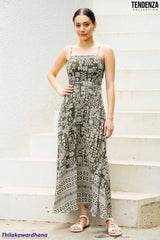 Tendenza Spaghetti Strap Maxi Dress