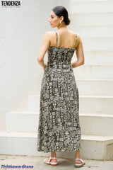 Tendenza Spaghetti Strap Maxi Dress