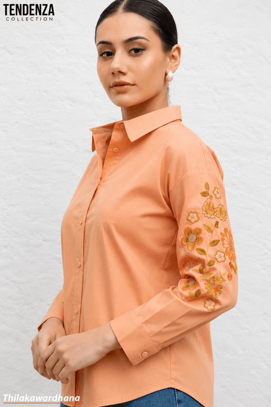 Tendenza Maxime Dusty Embroidered Top