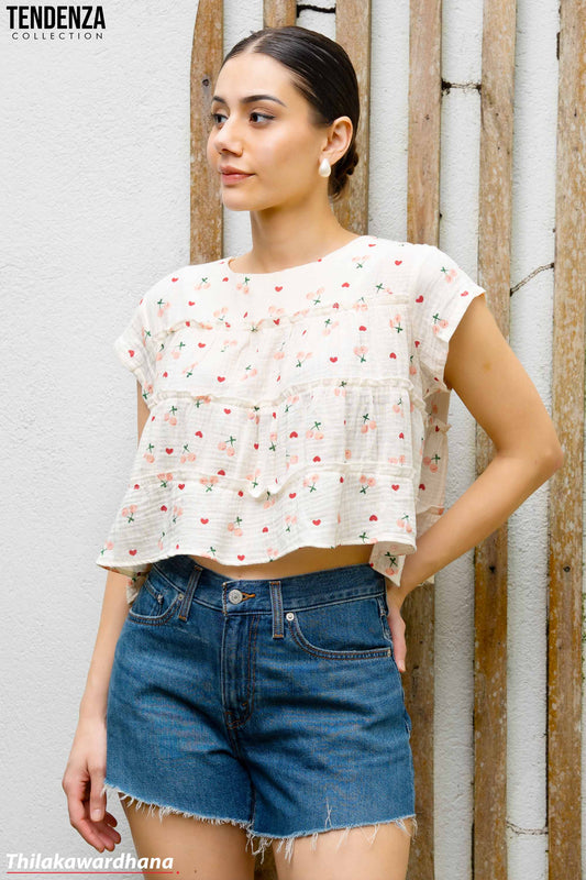Tendenza State Mara Tiered Babydoll Top
