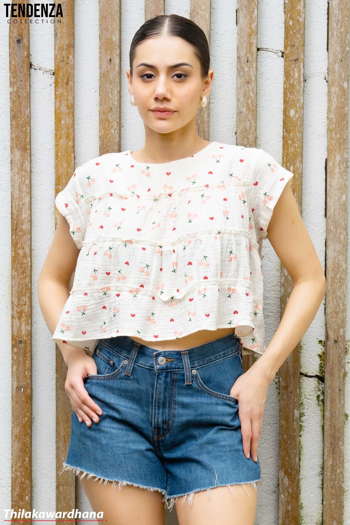 Tendenza State Mara Tiered Babydoll Top