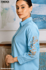 Tendenza Maxime Dusty Embroidered Top