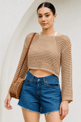 Featherlight Mesh Top - Free Size
