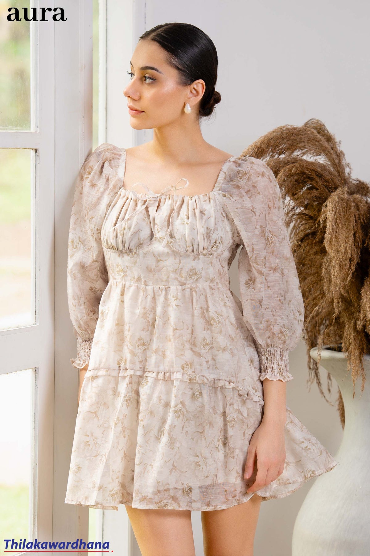 Aura Rosalie Smocked Tier Dress