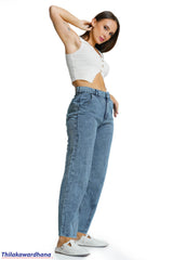 Retro Wash Straight Wide Leg Jean