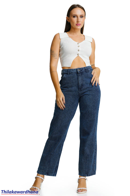 Dark Wash Straight Leg Jean