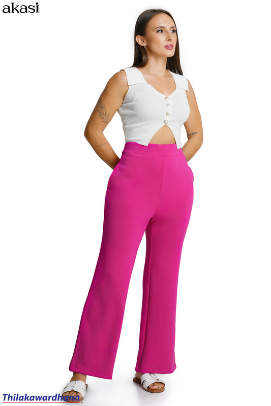 Akasi Wide Leg Stretch Knit Pant