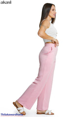 Akasi High Rise Straight Wide Leg Pant