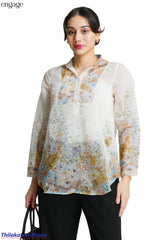 Engage Blush Bloom Floral Printed Tunic Top