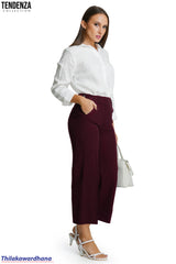 Tendenza Elegant Wide Leg Tailored Pant