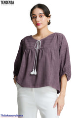 Tendenza Textured Oversized Tussle Top