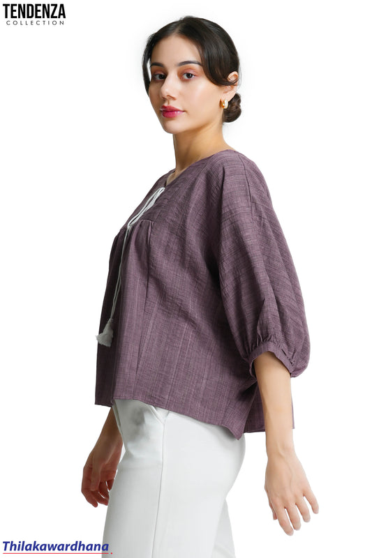 Tendenza Textured Oversized Tussle Top