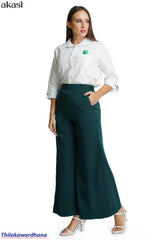 Akasi High Waist Plazzo Pant