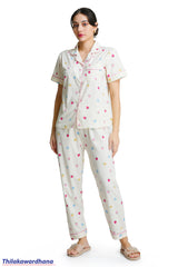 Printed 2pcs Night Dress Set