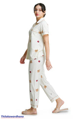 Printed 2pcs Night Dress Set