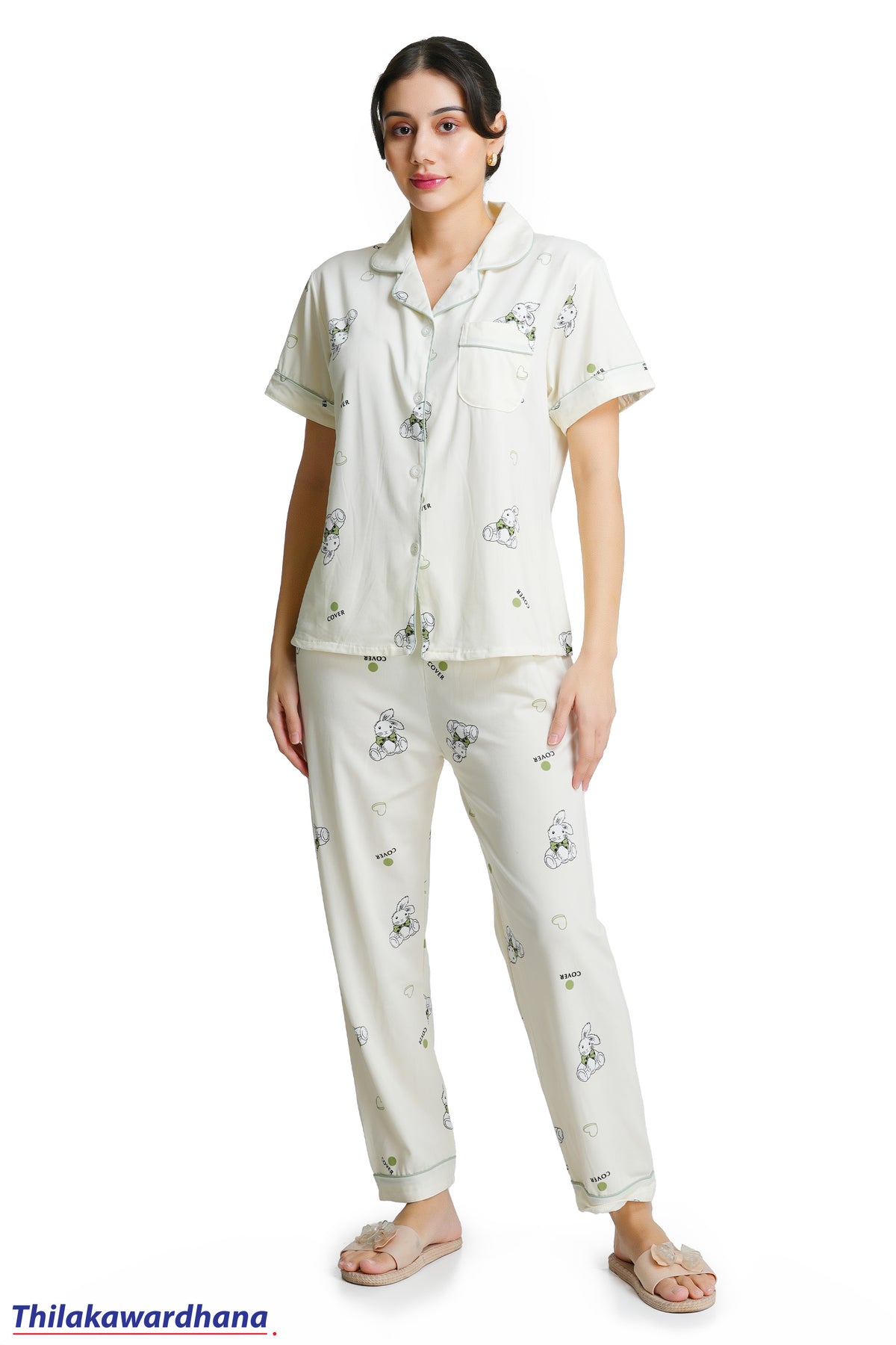Printed 2pcs Night Dress Set