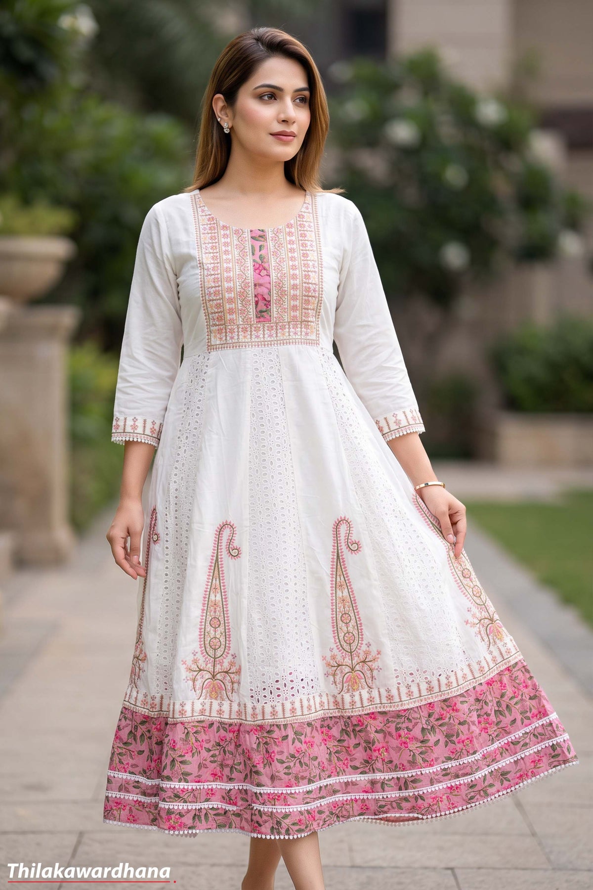 Indian Embroidered Maxi Dress