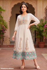Indian Embroidered Maxi Dress