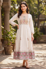 Indian Embroidered Maxi Dress