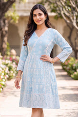 Indian Embroidered Floral Dress