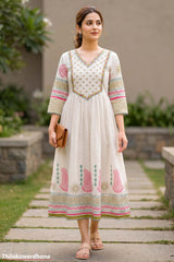 Indian Embroidered Maxi Dress