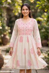 Indian Embroidered Floral Dress