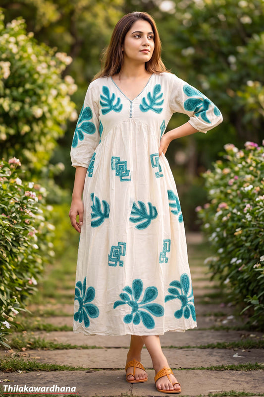 Indian Embroidered Maxi Dress