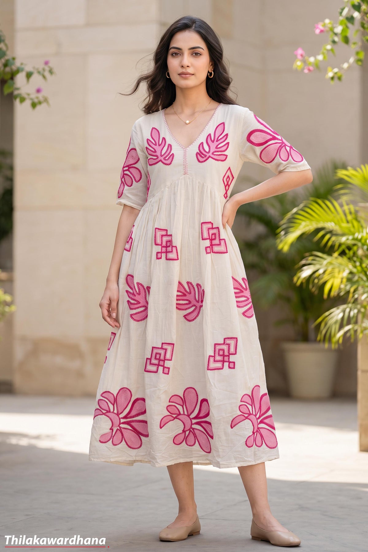 Indian Embroidered Maxi Dress
