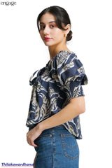 Engage Square Neck Printed Top