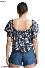 Engage Square Neck Printed Top