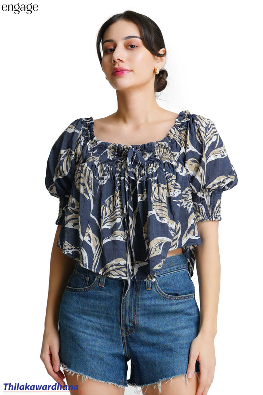 Engage Square Neck Printed Top
