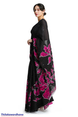 Printed Batik Saree