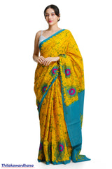 Printed Batik Saree