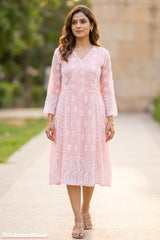 Indian Embroidered Midi Dress