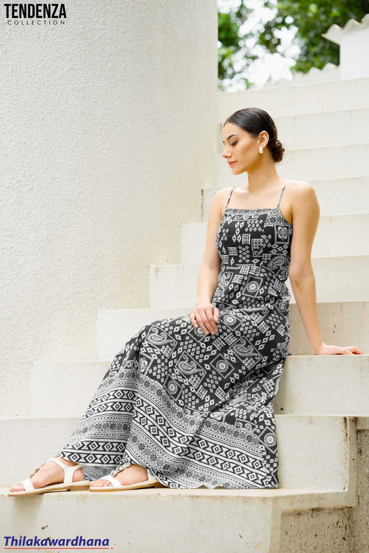 Tendenza Spaghetti Strap Maxi Dress