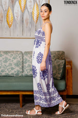 Tendenza Clasi Vintage Sleeveless Maxi Dress