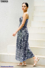 Tendenza Spaghetti Strap Maxi Dress