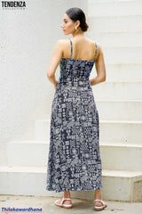 Tendenza Spaghetti Strap Maxi Dress