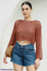 Featherlight Mesh Top - Free Size