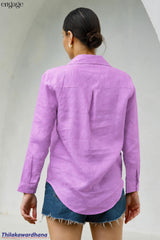 Engage Long Sleeve Linen Top