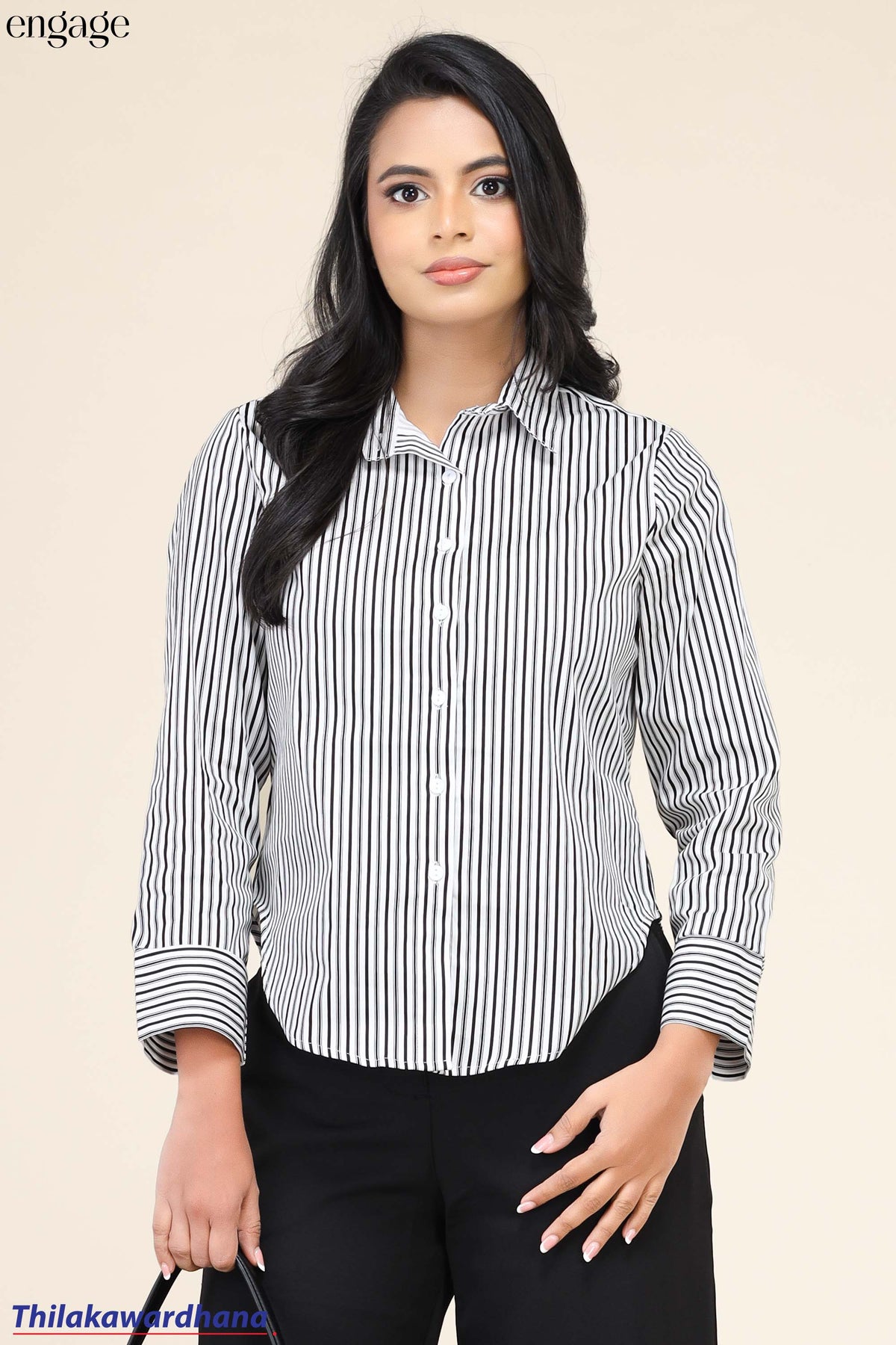 Engage Long Sleeve Striped Shirt