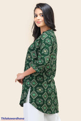 Embroidary Printed Kurtha Top