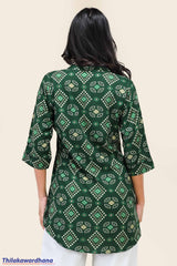 Embroidary Printed Kurtha Top